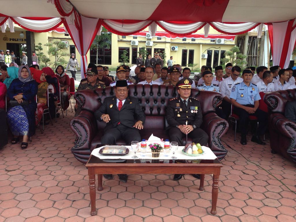 Wabup Rohil Hadiri Upacara Peringatan HUT Bhayangkara Ke-72